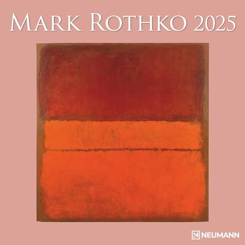 N NEUMANNVERLAGE - Mark Rothko 2025 Broschürenkalender, 30x30cm, Wandkalender mit Abbildungen von Mark Rothko, Mondphasen, viel Platz für Notizen und internationale Feiertage/Kalendarium