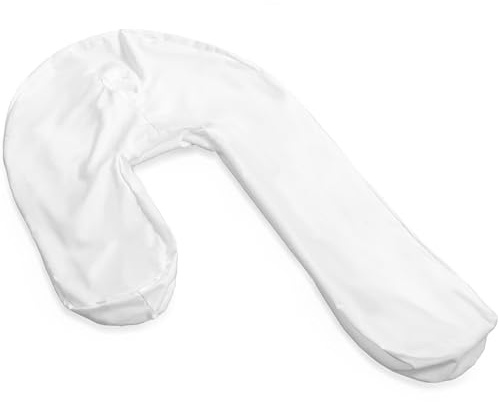 DMI Protective Pillowcase for The Side Sleeper Pillow, Extends Product Life of Pillow, Protects Against Moisture & Stains, Zipper & Snap Enclosure, White