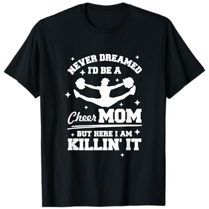 Cheer Mom Lustiges Zitat Proud Mum Cheerleading Cheerleader T-Shirt