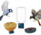 Bird Buddy 3-in-1 Nutrition Set - Outdoor Bird Accessories with Water Fountain, Fruit Spike & Jelly Tray Feeder - Durable, Easy Attachment for Bird House