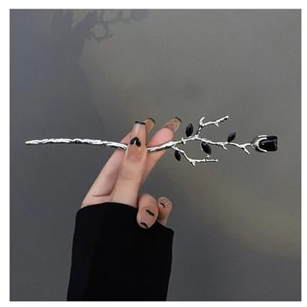 Hair Stick Ancient Style Hairpin Hosta Hair Clip Red Hairpin Hair Chopstick Disk Headdress Jewelry Retro Hairpin