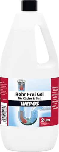 Wepos Rohr Frei Gel für Küche und Bad 2 L