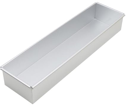 Rectangle Cake Mold, Non-Stick Ice Cream Cake Pan, Thickened Aluminum Alloy Tiramisu Cake Mould, Toast Bread Cake Tin Baking Dish Baking Pan, Chiffon Cake Cheesecake Sheet Pan, 41.5x10x6cm/40x10x6cm
