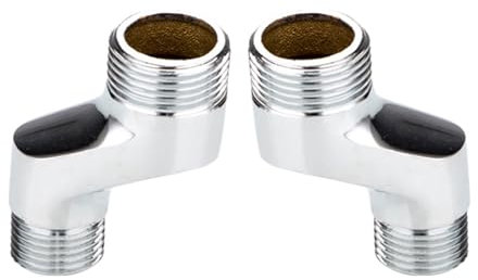 BiaoTeng Excentricas Grifo Ducha Ajustable Latón Adaptador Grifo Ducha 1/2 3/4 58 mm