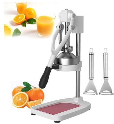 Spremiagrumi di qualità Commerciale, spremiagrumi e frantoio per Frutta e Robot da Cucina con 2 pelapatate/Utensili per la spremitura Manuale. Utilizzo Senza Problemi.