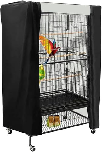 StarRing 210D Oxford Abdeckung für große Vogelkäfige, universell, wetterfest, Sonnenschutz, Verdunkelung (80 x 54 x 120 cm-M)