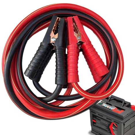 Câbles de jumper - Câble de démarrage | Leads de batterie de voiture | Pinces booster robustes | Câble de démarrage d'urgence pour SUV | Câble de batterie automobile toutes saisons pour mort ou réveil