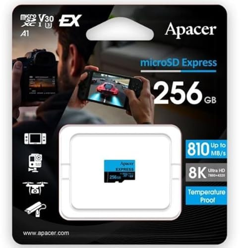 Tarjeta de Memoria Apacer 256GB UHS-I- Clase 10-810MBs