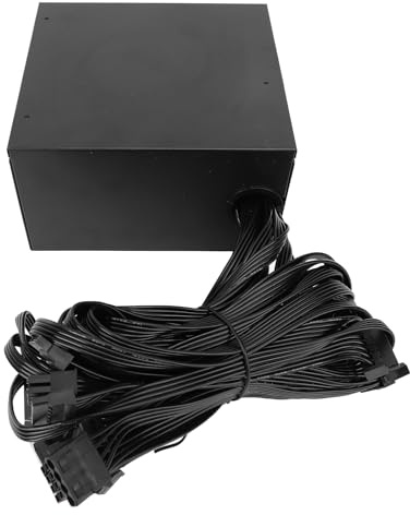 Acouto Fuente de Alimentación de Computadora de 700 W para Fuente de Alimentación Continua para Juegos con Ventilador de 12 Cm para Caja ATX de de Escritorio ATX 700 W Nominal Ba de de Computadora