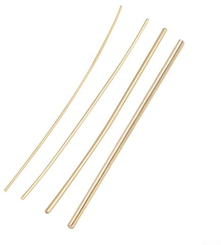 Gold-Lötdraht 50 cm für Schmuckherstellung und Reparatur, Silber-Schweißstäbe mit niedrigem Schmelzpunkt, Kupferlegierungs-Lötstäbe 0,5 mm, 0,7 mm, 1 mm, 1,5 mm, 4 Stück