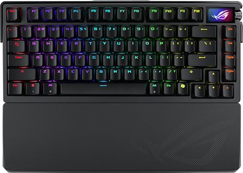 ASUS 90MP03MA-BKNA01 tastiera Gaming USB + RF Wireless + Bluetooth Nero (ASUS ROG AZOTH EXTREME 75% Wireless DI)