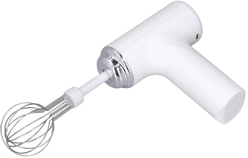 Annadue Sbattitore Elettrico Senza Fili, Sbattitore Manuale con Frusta, Manuale per Condimenti per Panna per Insalata, Frusta Portatile, Elettrico a Batteria per Cottura in Cucina (WHITE)