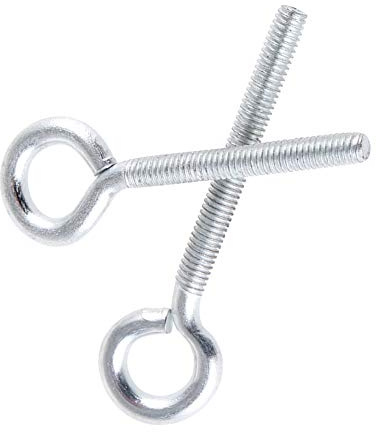 Yudesun Bullone a Occhiello Elementi di Fissaggio - Acciaio al Carbonio Occhiello Placcatura in Zinco Bianco Vite ad Occhio Pezzi Meccanici Chiuso Anello Vite ad Anello M3 M4 M5 M6 M8