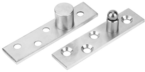 Cerniera Porta 2 Pezzi Acciaio Inossidabile Cardini 360 Gradi Perno Rotanti Superficie Spazzolata Design Foro Vite Porta Girevole (Pivot Eccentrico)