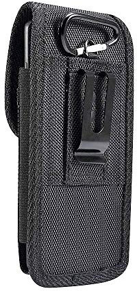DFV mobile - Belt Case Cover Nylon with Metal Clip Business for Tesla Smartphone 3.1 - Black