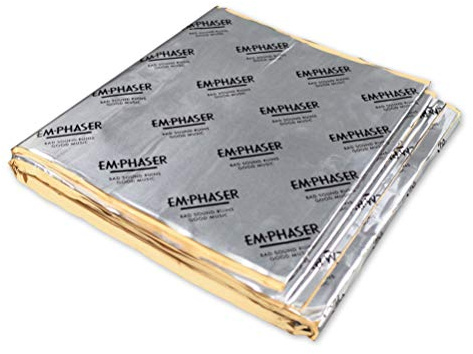 EMPHASER ESP-DM4 – Selbstklebende Alu-Butyl Dämmmatten | Hochwertige Dämmmatten zur Vibrations- und Geräuschdämmung in Autos und Wohnmobilen, 2,1 mm, 900 x 300 mm, 4 St.