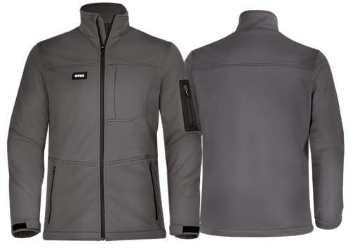 Uvex Echor Softshell-Arbeitsjacke für Herren - atmungsaktiv & wasserabweisend