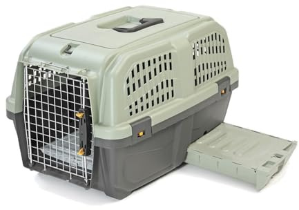 MPS Skudo Cat Travel Trasportino Per Gatti Con Lettiera Incorporata per Gatto Accessoriata di Paletta con Cassetto Estraibile 60x40x39h