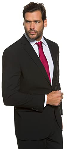 JP 1880 Giacca da Uomo per L'Ufficio dalla Collezione Zeus di Capi abbinabili tra Loro con FLEXNAMIC®, Nero 72 705512130-72