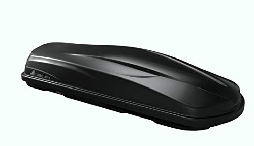 Caja de techo CUBE470 470 litros negro brillante + baca VDP Delta compatible con BMW Serie 7 (G11) (4 puertas) a partir de 2015