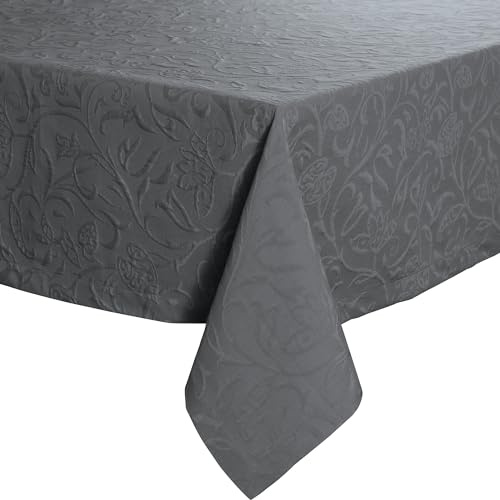 Pichler Tischdecke Cordoba bügelfrei dunkelgrau Größe 130x170 cm