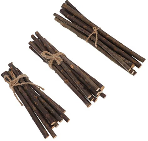 Amosfun 30stücke Natürliche Diy-holzstäbe Und Äste Bastelmaterialien Aus Holz Für Dekoration Blumenarrangements Und Mehr Hochwertige Holzstäbe Für Kreative Projekte