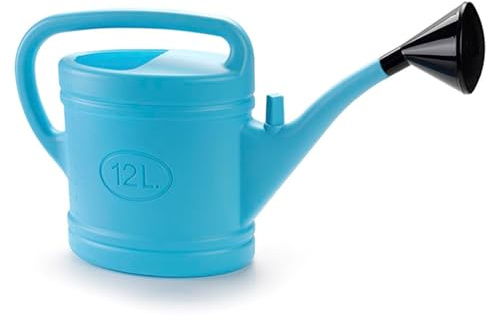 Acan Tradineur - Regadera de plástico - Capacidad 12 litros - Utensilios de jardinería, riego, casa, balcón, terraza, Patio - Color Azul