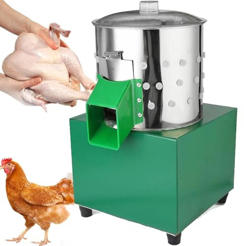 Oiyekntd Geflügelzupfmaschine Hochleistungs-Hühnerzupfmaschine Zubehör Hühnerentschäler Epilierer Enthaarung Landwirtschaft Geflügelzupfmaschine für Entenfarm Hühnerbedarf Shop