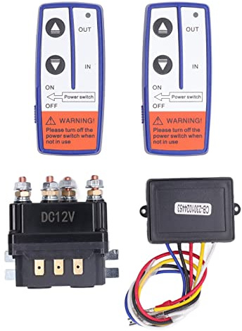Kit de Relais de Treuil 12V 250A, Relais de Télécommande pour ATV, Motoneige, Tracteur de Jardin, Divisée, Haute Puissance