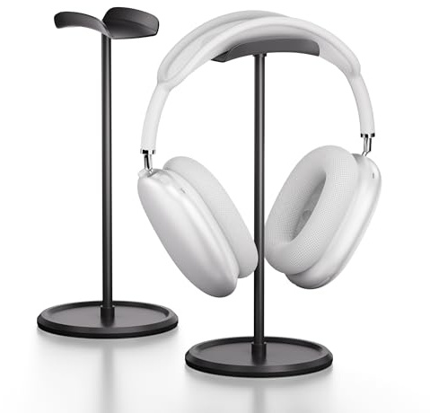 NQQNQQ Headphone Stand【1PACK】 Headphone Holder with Storage Tray Compatible for Max Pro, Beats, Bose and Most Gaming Headphones. 【No Tools Required】 YO-2 (Black)