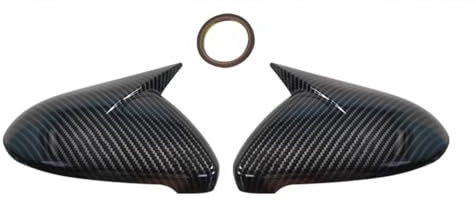 Spiegelkappen Für VW Für Golf 7 MK7 MK7.5 Für GTI R Für GTE Für GTD 2014-2019 Ersatz-Seitenrückspiegelkappe Auto Rückspiegel Abdeckung(Carbon Fiber Pattern)