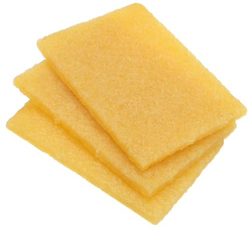 PATIKIL 50x70x5mm Rückstandsgummi-Radiergummi, 9er-Pack Kleber-Pick-Up-Radiergummi-Rechteck-Kleberentferner-Reinigungswerkzeug für Papierhandwerk Schleifband Scheiben Skateboard, Gelb