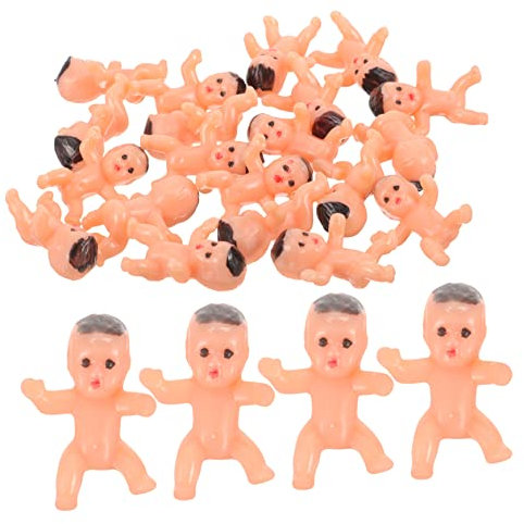 DRESSOOS 20St Engel Puppe Puppe plastikbabys babygeschenk raumdeko room decoration Miniaturbabys Babyspielzeug kleine Glöckchen Mini- -Spielzeugmodell Babymodell