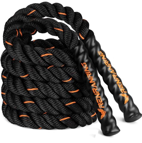 Jump Rope, 3lb 4lb 5lb Weighted Jump Rope for Fitness, 9.8ft Heavy Exercise Jumping Ropes, Adult Skipping Rope for Men Women Improve Strength,Building Muscle,Boxing,Home Workout Equipment,Gym Gift