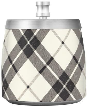 Cendrier blanc noir avec couvercle pour la maison, le bureau, l'intérieur et l'extérieur, sans fumée, sans odeur, pour homme et femme