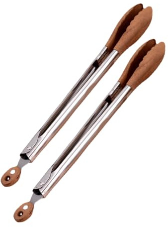 IMIKEYA 2 pièces Pince de et Acier Inoxydable Pinces Buffet Polyvalentes pour Viande et Salade Ustensiles de Cuisine Ergonomiques pour Barbecue et Service
