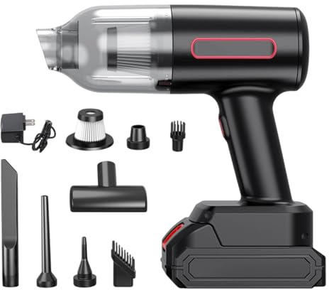 Handheld Vacuum Cordless, Air Duster Cleaner, 21.5x21x12cm, Cordless Hand Vacuum, Portable Dust Remover, Upholstery Carpet Cleaner, for Truck Interior Home Couch Desk Computer Keyboard