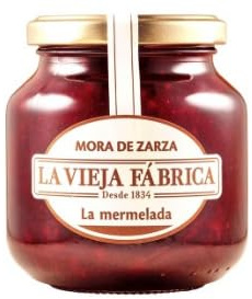 Spanish Blackberry Jam Bundle - Pack of 3 x 280g Glass Jars - Authentic 'Mora de Zarza' Recipe with Real Fruit Pieces