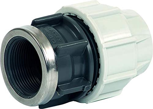 Plasson Klemmfitting Serie 18 - PE Rohr Anschlussverschraubung IG (32 mm x 1 1/4)