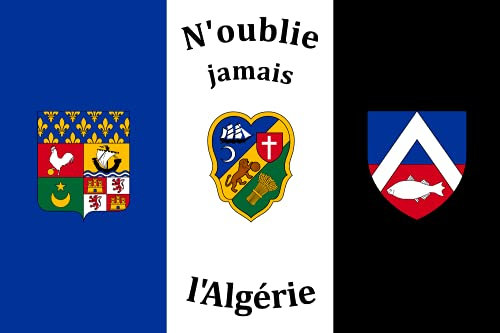 magFlags Drapeau Large Français d Algérie | Pied noir flag http //oran1962.free | drapeau paysage | 1.35m² | 90x150cm