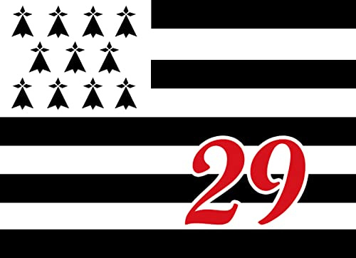 Drapeau Breton 29-15x11cm - Autocollant(sticker)