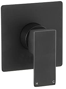 Milano Preto 1 Outlet Manual Mixer Shower Valve - Black