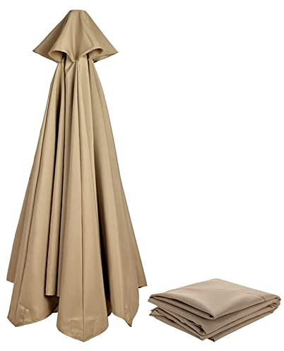 Sonnenschirm Ersatzbezug 3m/270cm/2m/230cm/250cm 8 Streben/6 Streben Anthrazit/Blau/Grau/Rot/Beige UV-Schutz 80 Windfest Stabil für Strand, Terrasse, Garten