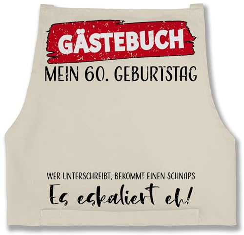 Shirtracer - Schürze - Gästebuch 60. Geburtstag