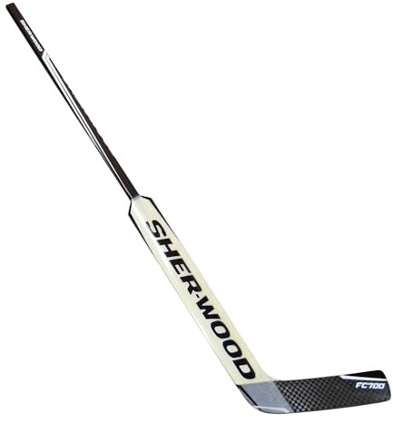 NHL Crosse de hockey sur glace Goalie composite Shervvood FC700 Intermediate (Noir, modèle - 41, hauteur du bâton - INT 24, côté gauche)