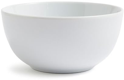 Glim&Glam Cereal Bowls White Porcelain Curry Soup Bowl Set 5.5 Restaurant Catering (4), JPDPB14 | Restaurant Catering