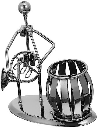 HOODANCOS 1stück Nordic Style Pen Holder Dekorativer Stifthalter Für Büro Und Schule Elegantes Design Mit Durchbrochenem Muster Für Stifte Pinsel Und Kleine Gegenstände Silber