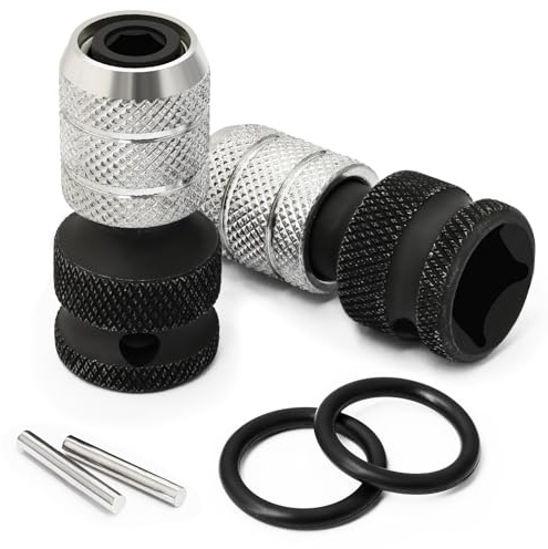 Impact Driver Socket Adapter 1/2 Square Drive 1/4 Hex Shank Socket Adapter | Hakkin Quick Release Converter for Impact Driver Impact Ratchet Wrench
