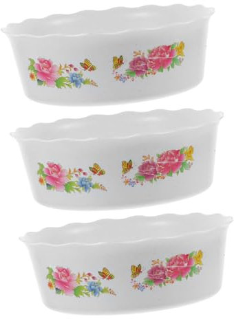 BCOATH Lot De 5 Pots De Fleurs en Plastique pour Nénuphars Jardinières Hydroponiques pour Décoration Intérieure 3 Pièces X 5