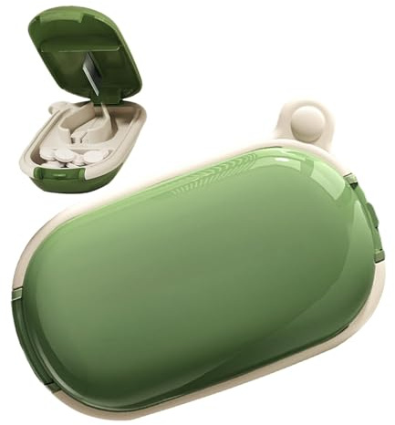 cortador de pastillas, divisor de pastillas - Divisor de tableta de viaje | Divisor cortador de tabletas para píldoras pequeñas o grandes, trituradora de medicina portátil, cortadora de tabletas